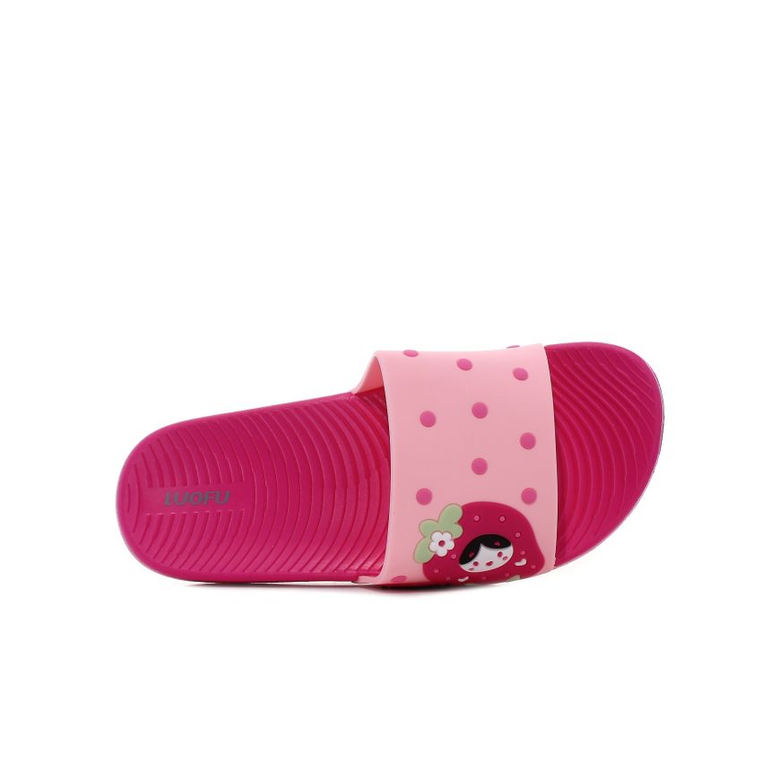 Luofu - Strawberry rózsaszín gyerek papucs