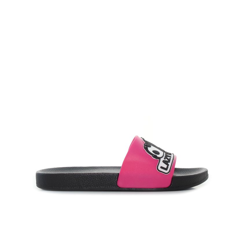 Luofu - Lazy Panda magenta női papucs