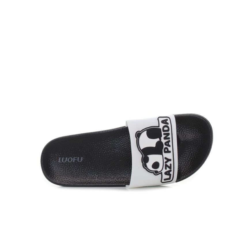 Luofu - Lazy Panda fehér gyerek papucs