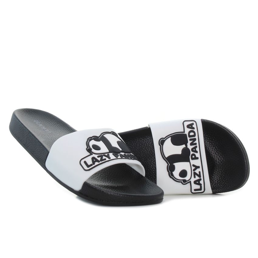 Luofu - Lazy Panda fehér női papucs