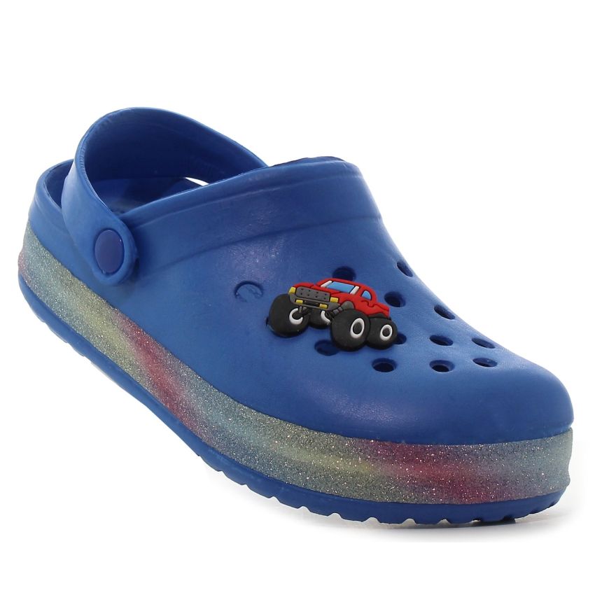 Wink Monster Truck világítós sötétkék gyerek papucs