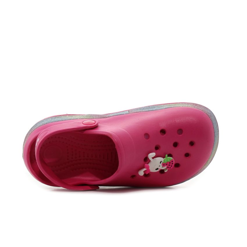 Wink Strawberry világítós magenta gyerek papucs