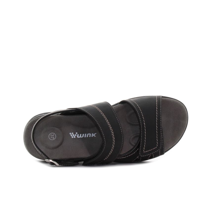 Wink - Lena fekete női szandál