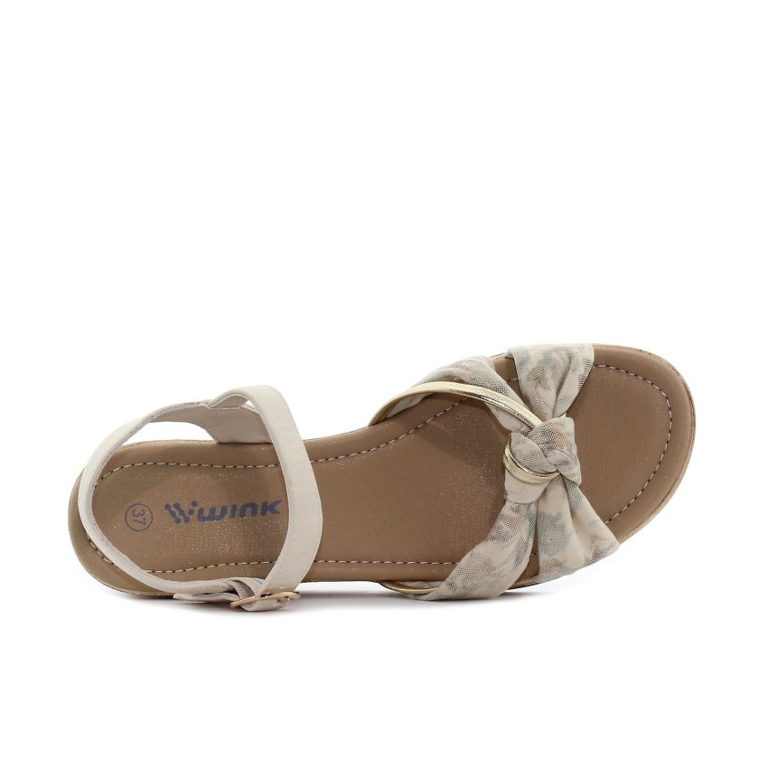 Wink - Trin bézs női szandál