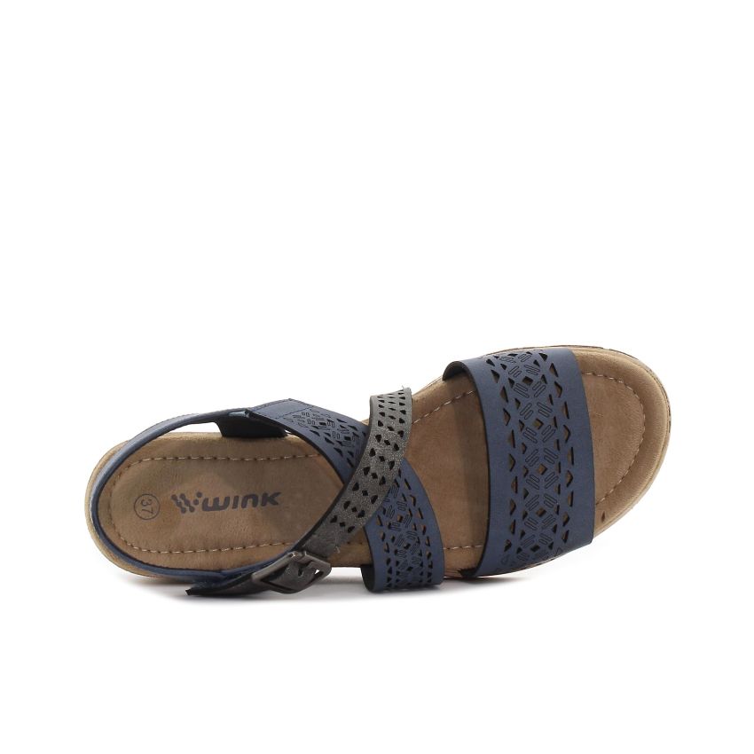 Wink - Indi sötétkék női szandál