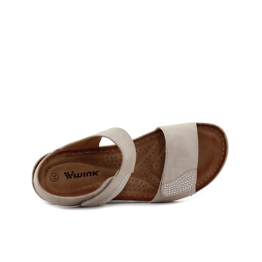 Wink - Yenna bézs női csizma