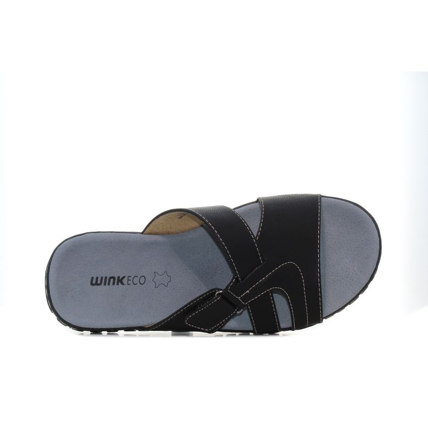 Wink - David fekete férfi papucs