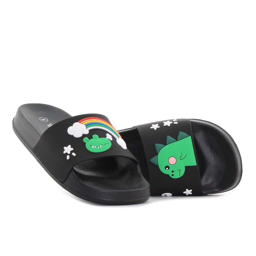 Wink - Dragi fekete gyerek papucs