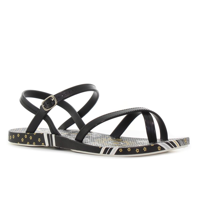 Borgo Henna fekete női szandál