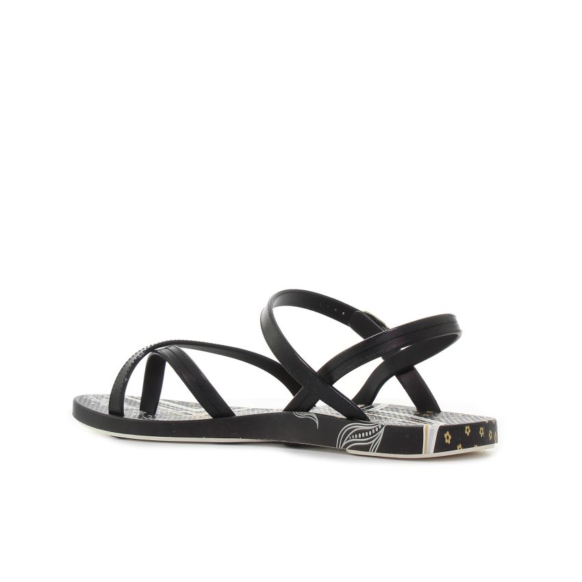 Borgo Henna fekete női szandál