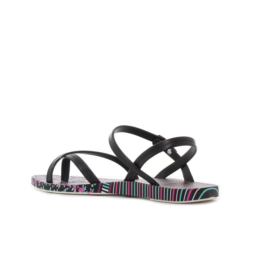 Borgo Rose fekete női szandál