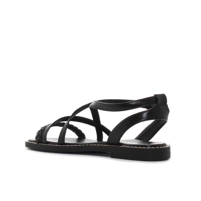 Bosido Nikka fekete női szandál