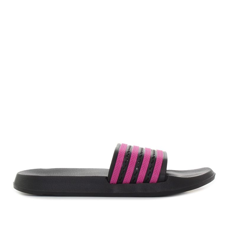 Borgo Stripes fekete-pink női papucs