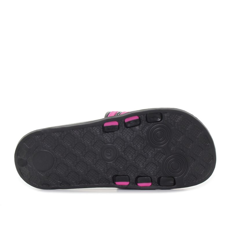 Borgo Stripes fekete-pink női papucs