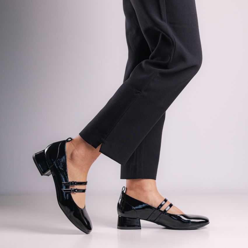 Tamaris fekete női magassarkú