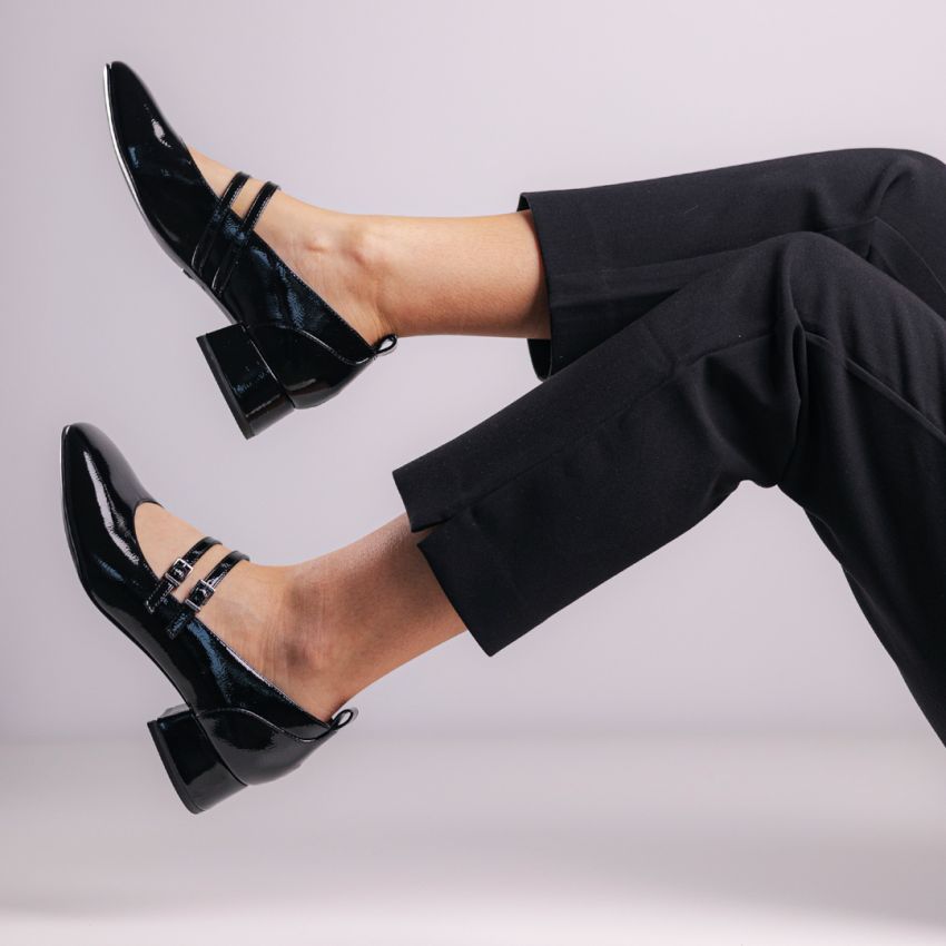 Tamaris fekete női magassarkú