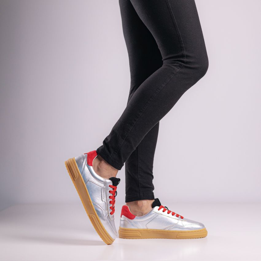 Tamaris ezüst női cipő