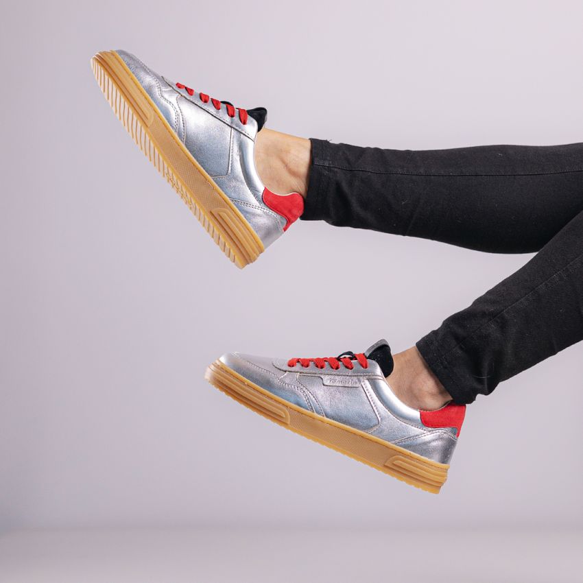 Tamaris ezüst női cipő