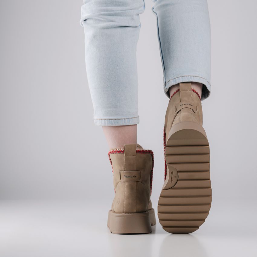 Tamaris barna női bokacsizma