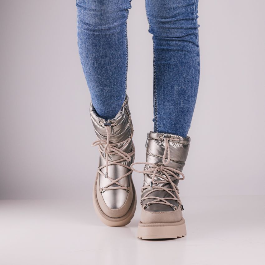 Tamaris bézs női csizma