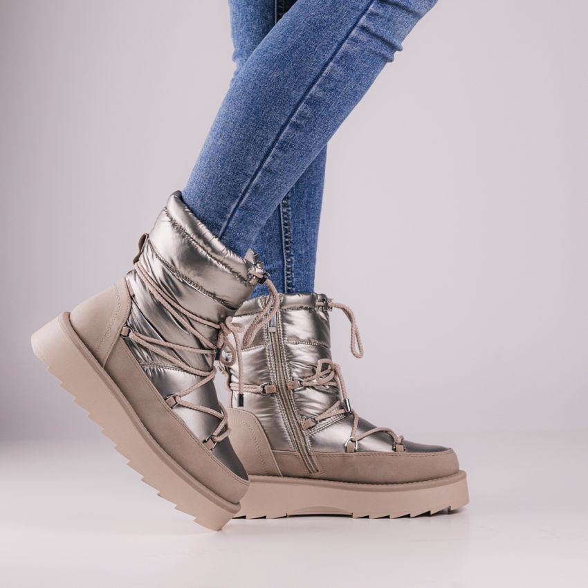 Tamaris bézs női csizma