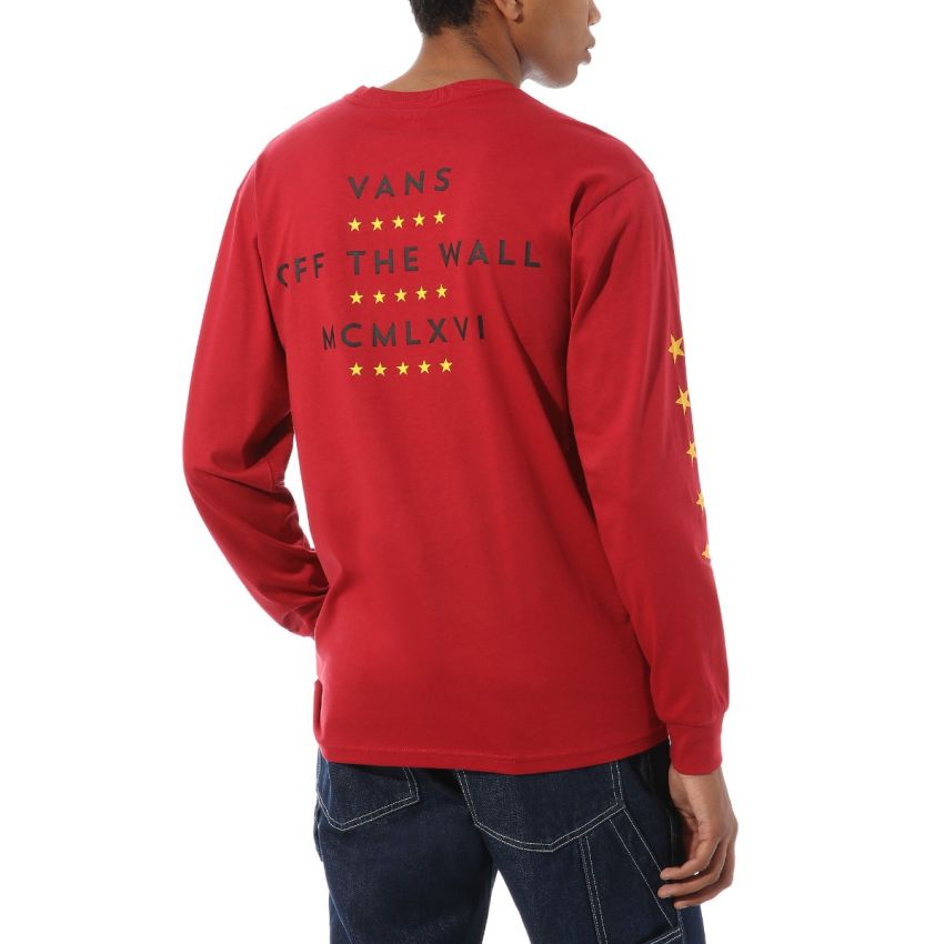 Vans Victory LS piros férfi hpsszúujjú