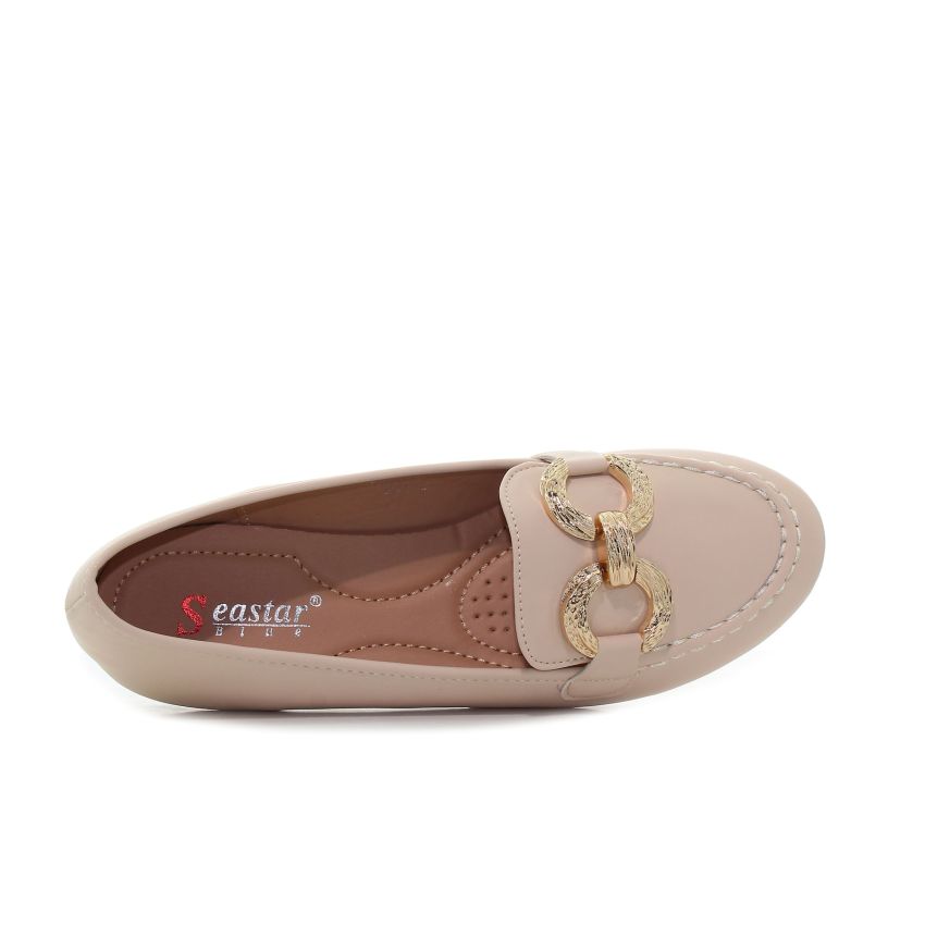 Seastar Lale bézs női bebújós cipő