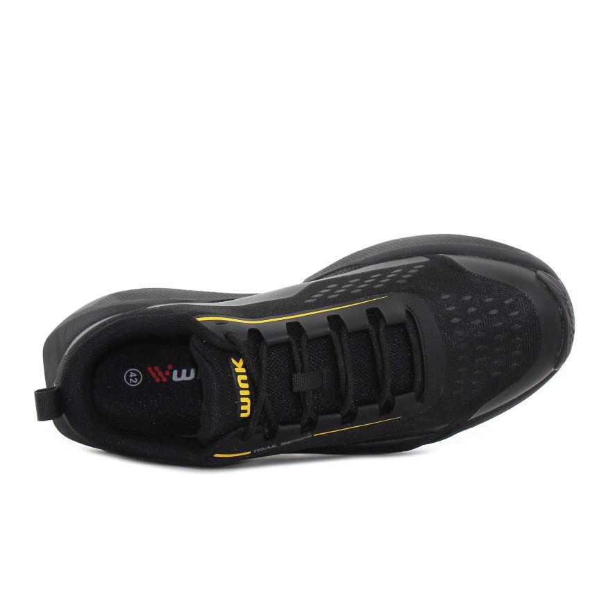 Wink - Zenith Core fekete-sárga férfi terepfutó cipő