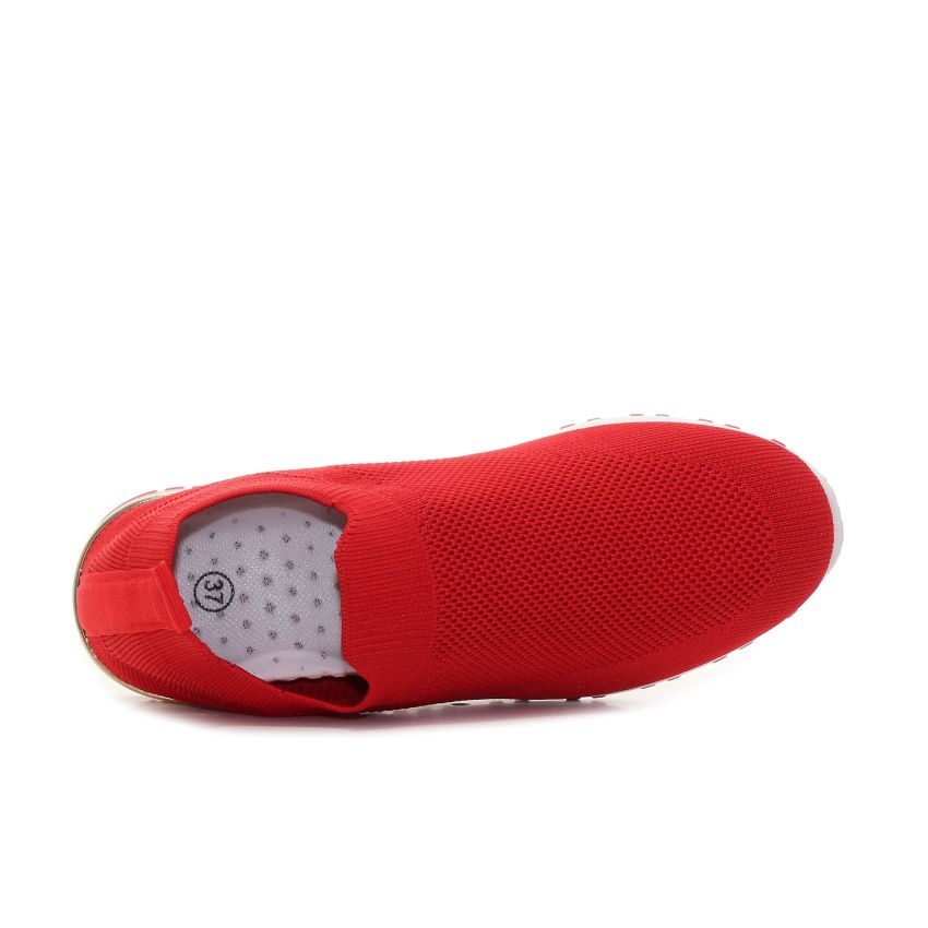 Bosido Meana Low piros női bebújós cipő