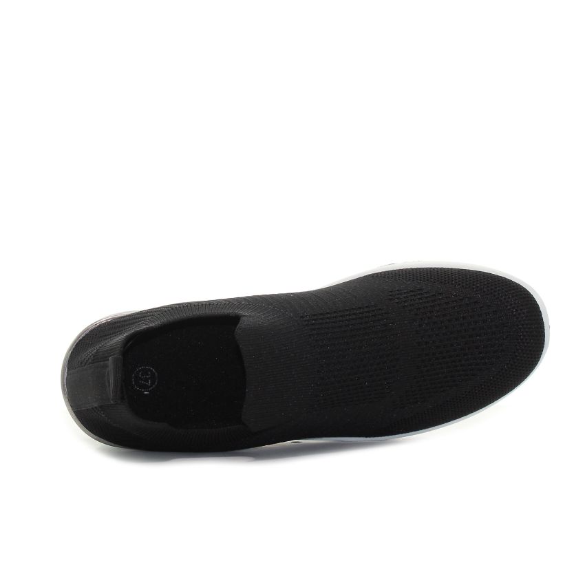 Bosido Meana fekete női bebújós cipő