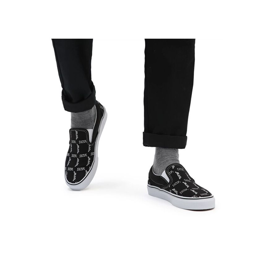 Vans Classic Slip-On fekete férfi bebújós cipő