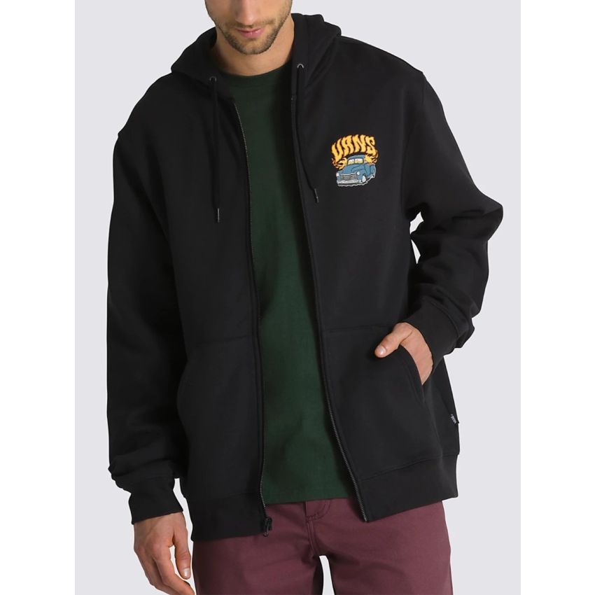 Vans Hot Rod FZ fekete férfi pulóver