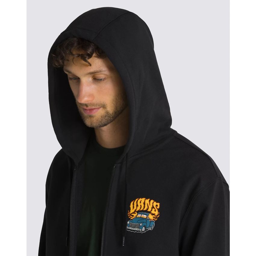 Vans Hot Rod FZ fekete férfi pulóver