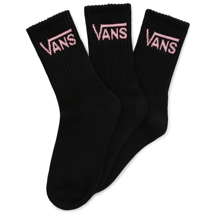 Vans Classic Crew fekete női zoknicsomag