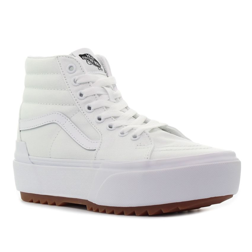 Vans Sk8-Hi Stacked fehér platformos női cipő