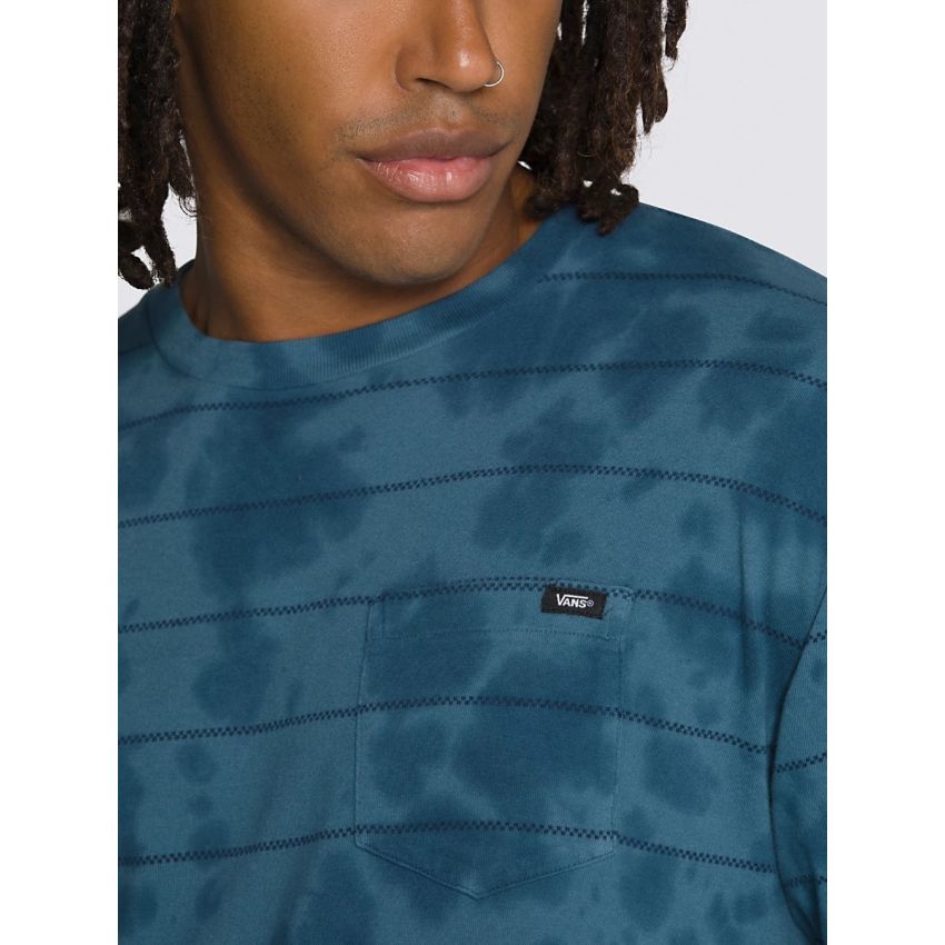 Vans Tiedye Checkerstripe sötétkék férfi rövidujjú