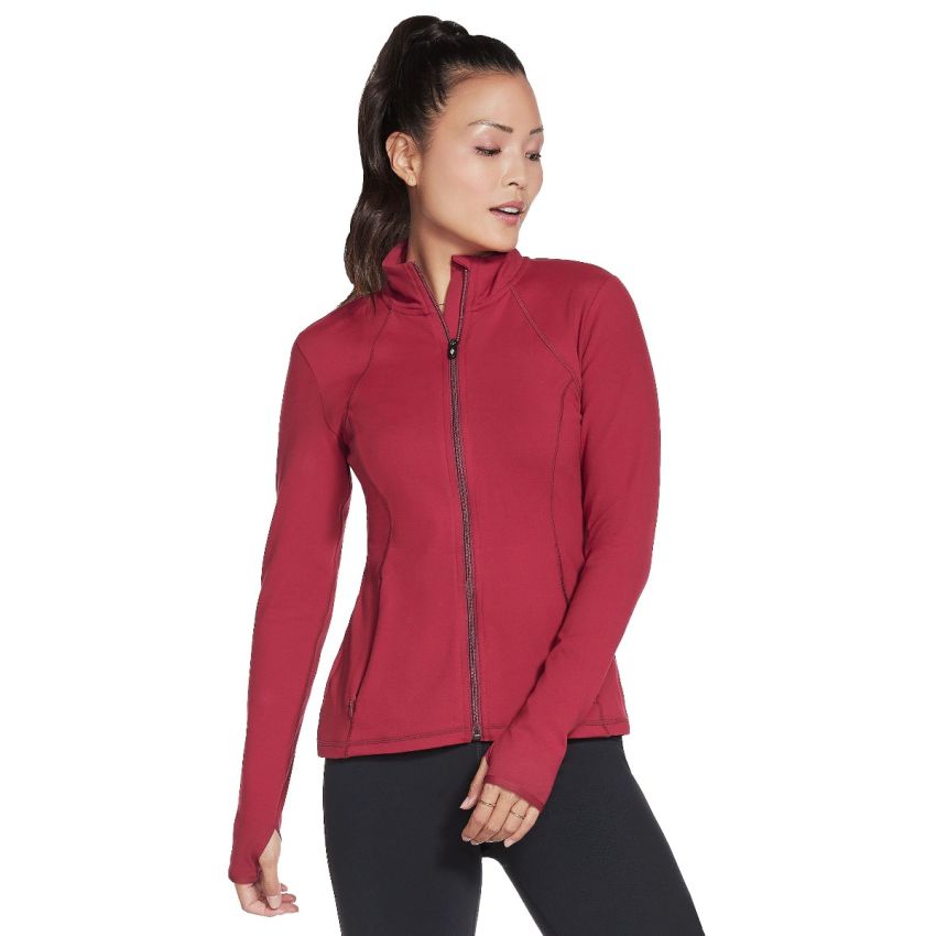 Skechers Apparel GO Walk Mesh bordó női pulóver