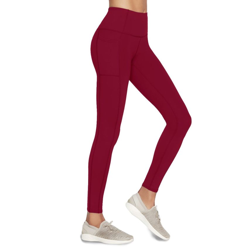 Skechers GO Walk HW bordó női leggings