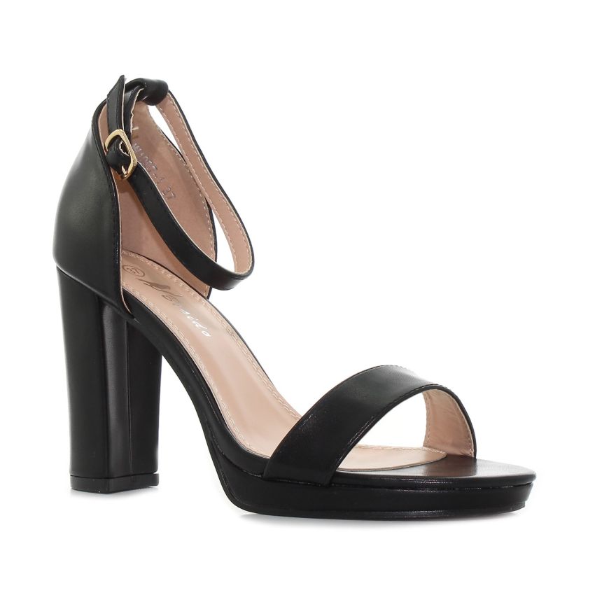 Bosido Lina fekete női magassarkú