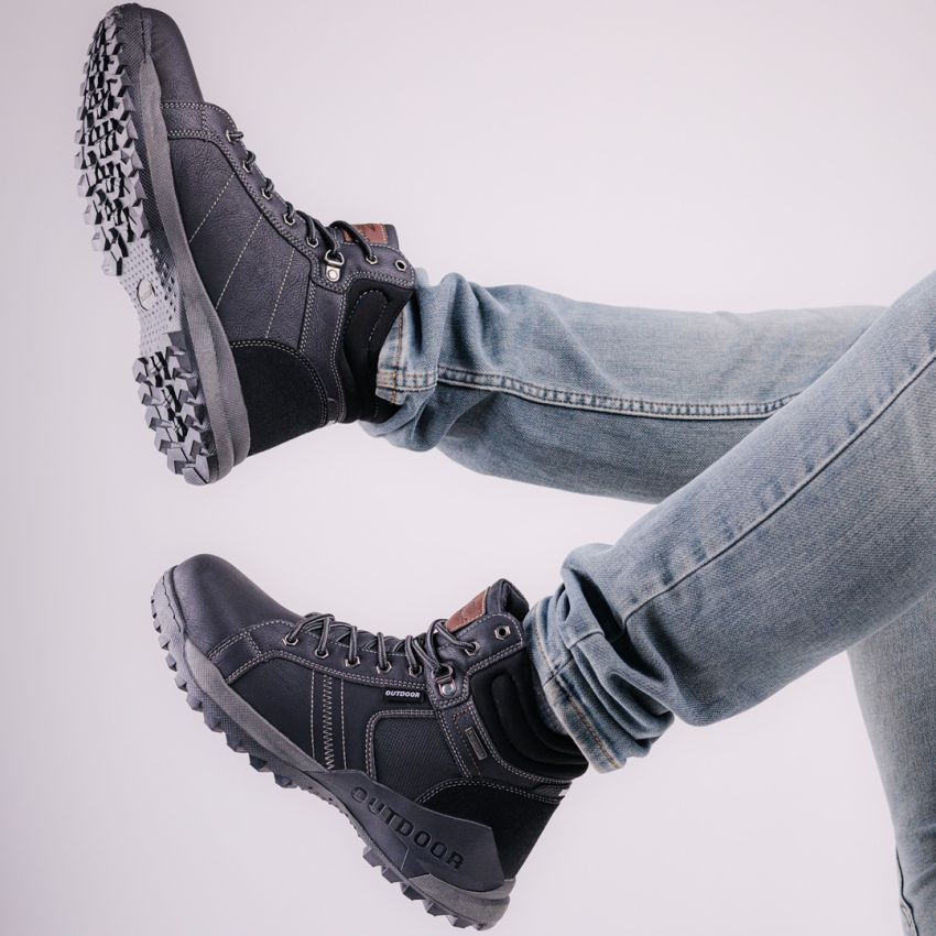 Emaks Outdoor D fekete férfi bakancs