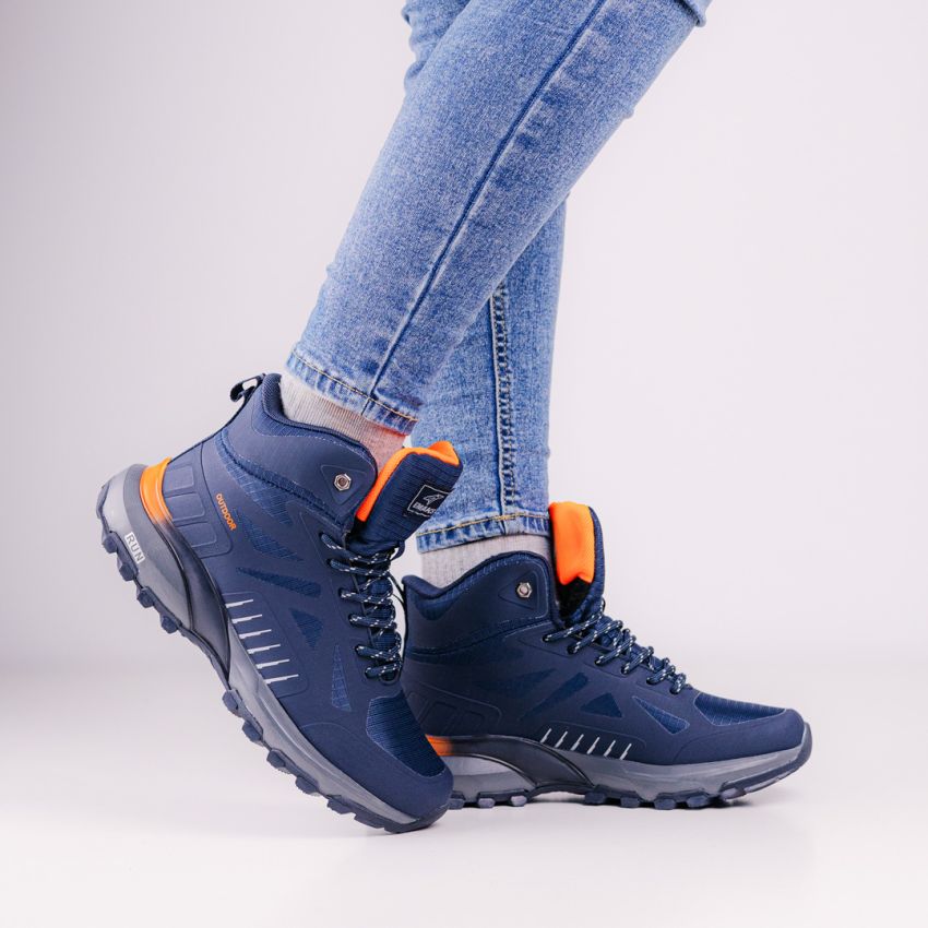 Emaks Run - Outdoor vízlepergető sötétkék női bakancs