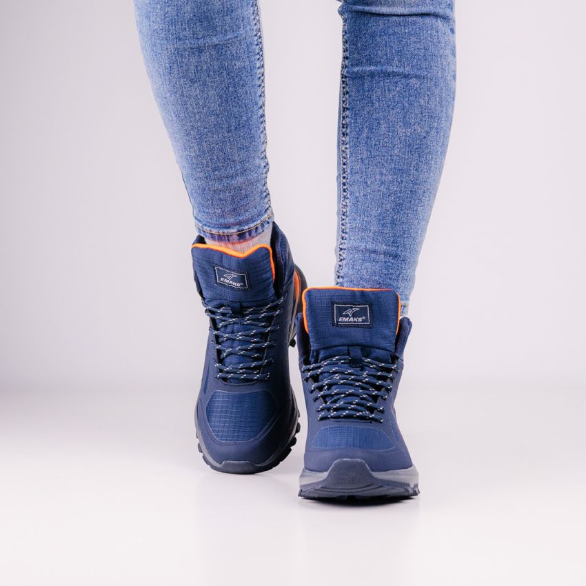 Emaks Run - Outdoor vízlepergető sötétkék női bakancs