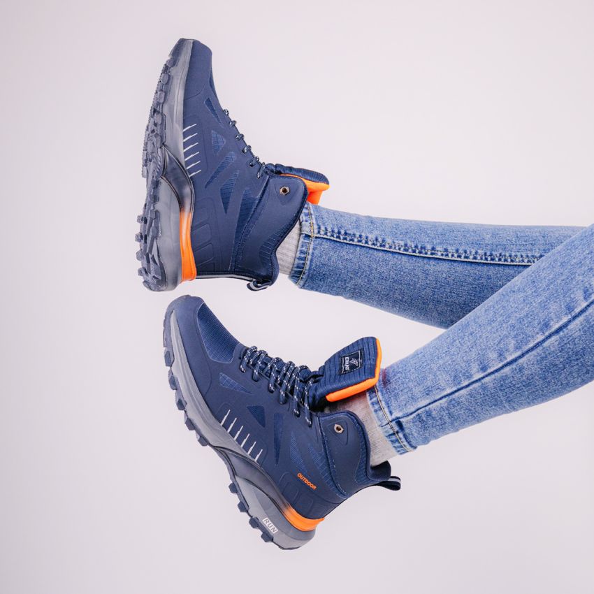 Emaks Run - Outdoor vízlepergető sötétkék női bakancs