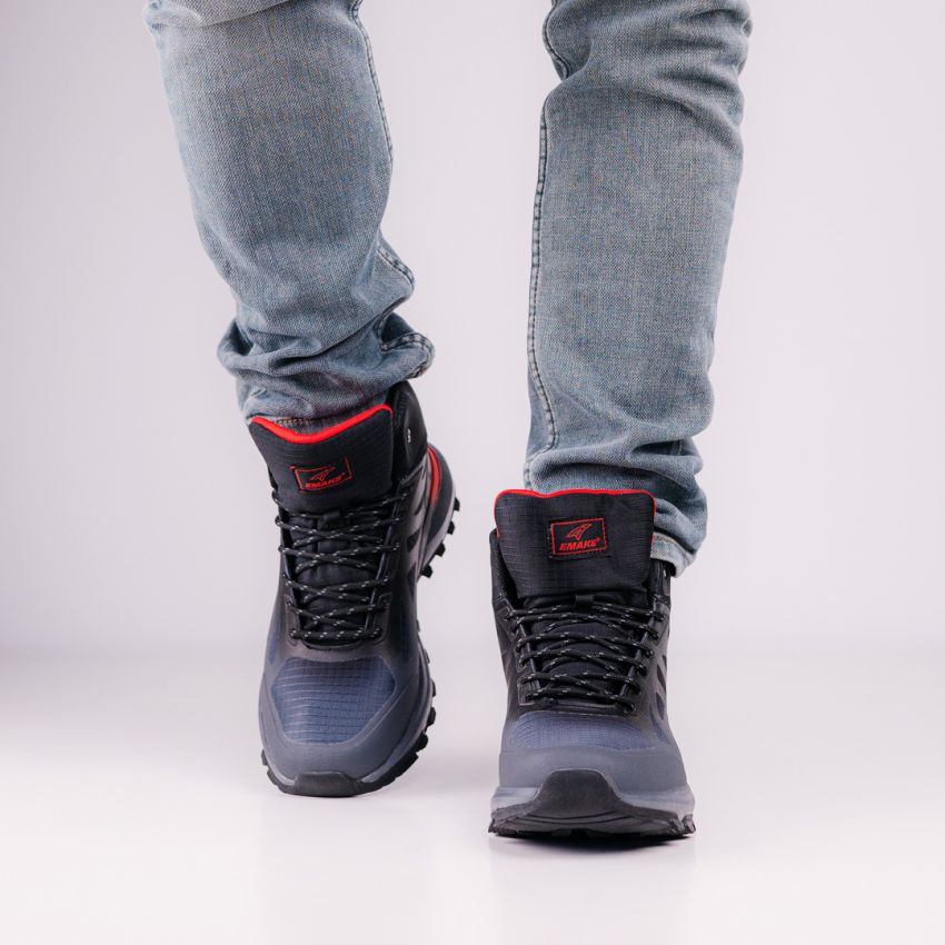 Emaks Run - Outdoor vízlepergető szürke férfi bakancs