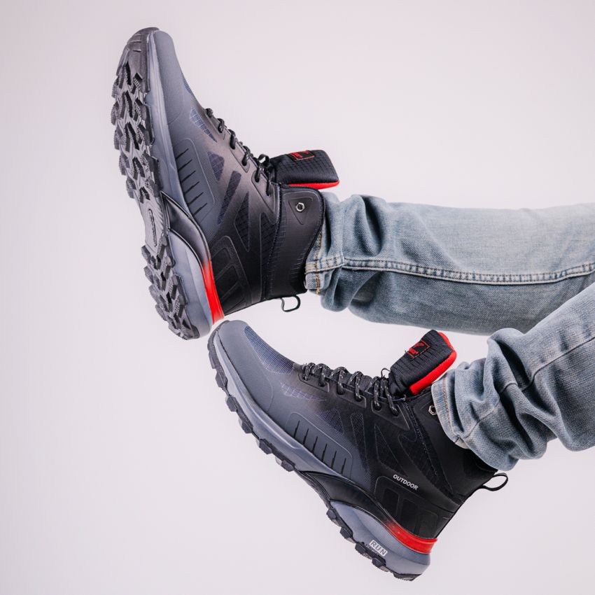 Emaks Run - Outdoor vízlepergető szürke férfi bakancs