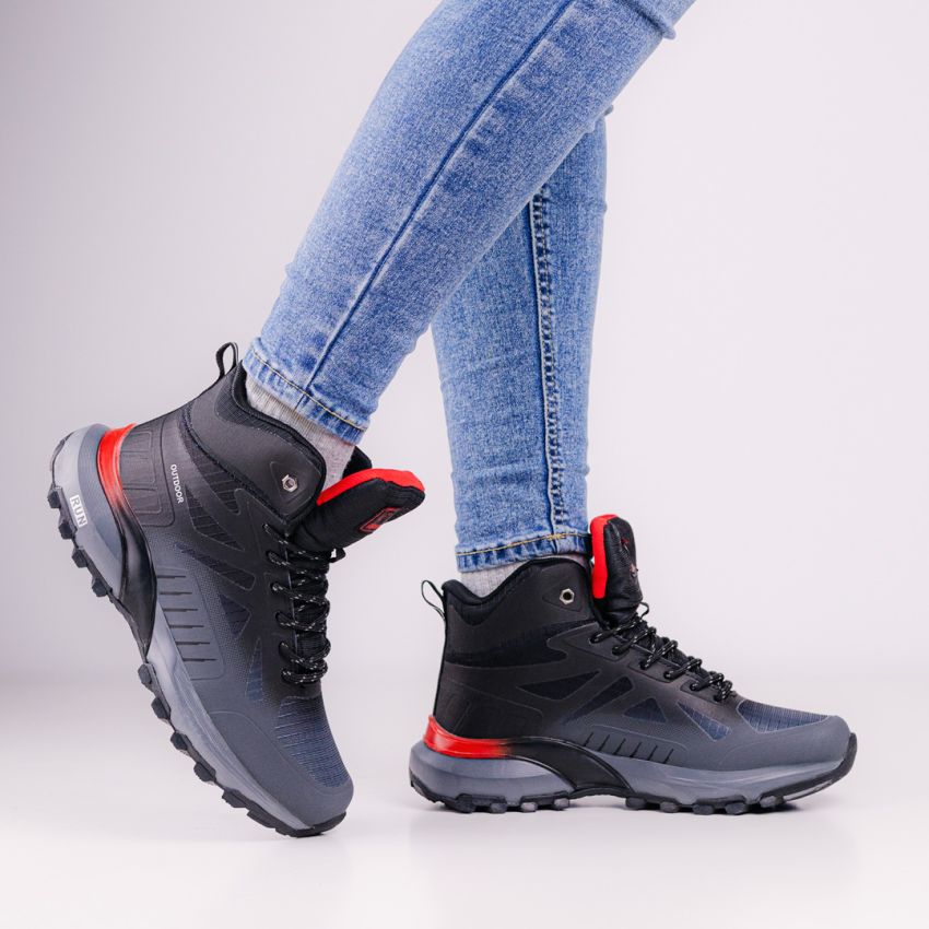 Emaks Run - Outdoor vízlepergető szürke női bakancs