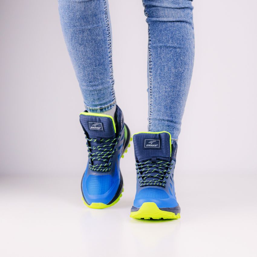 Emaks Run - Outdoor vízlepergető kék női bakancs