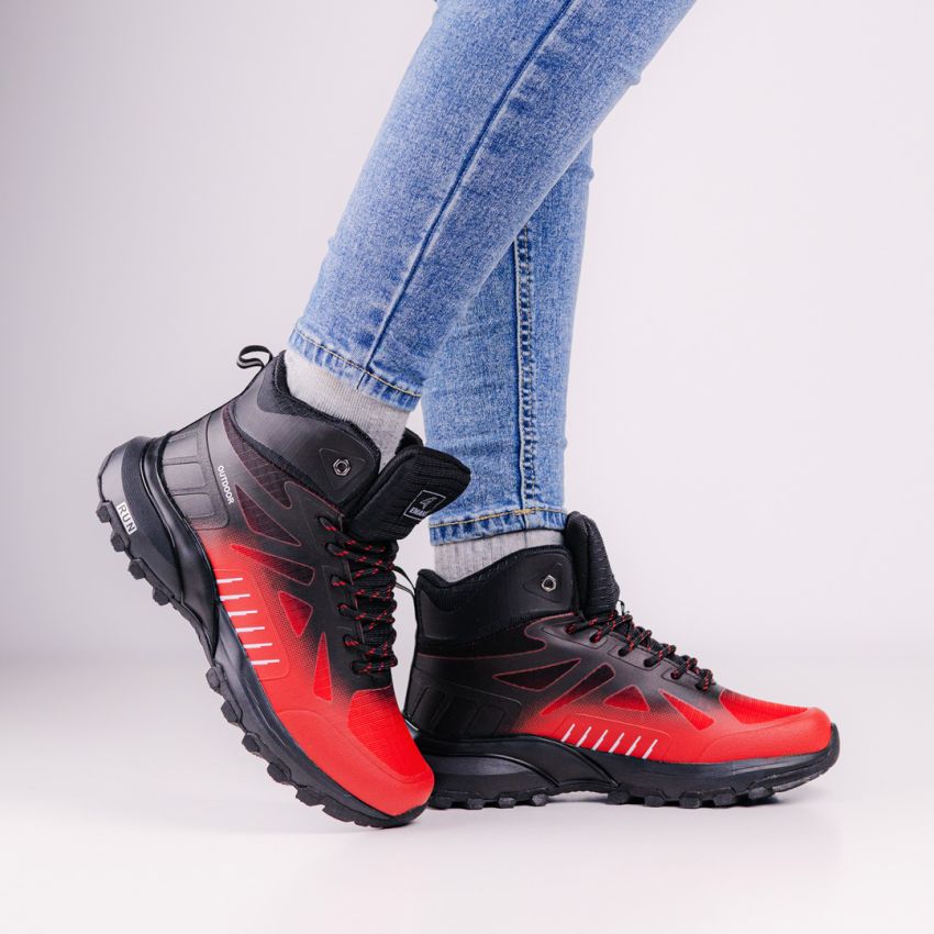 Emaks Run - Outdoor vízlepergető piros női bakancs