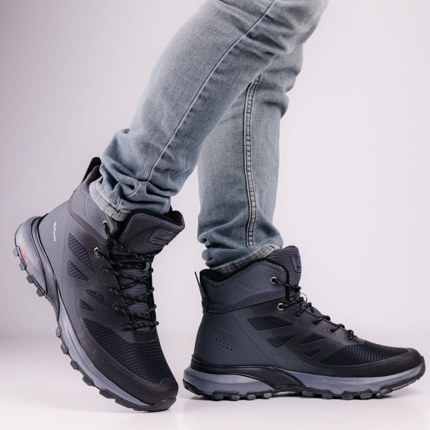 Emaks Outdoor - Pulse Max szürke vízlepergető férfi bakancs