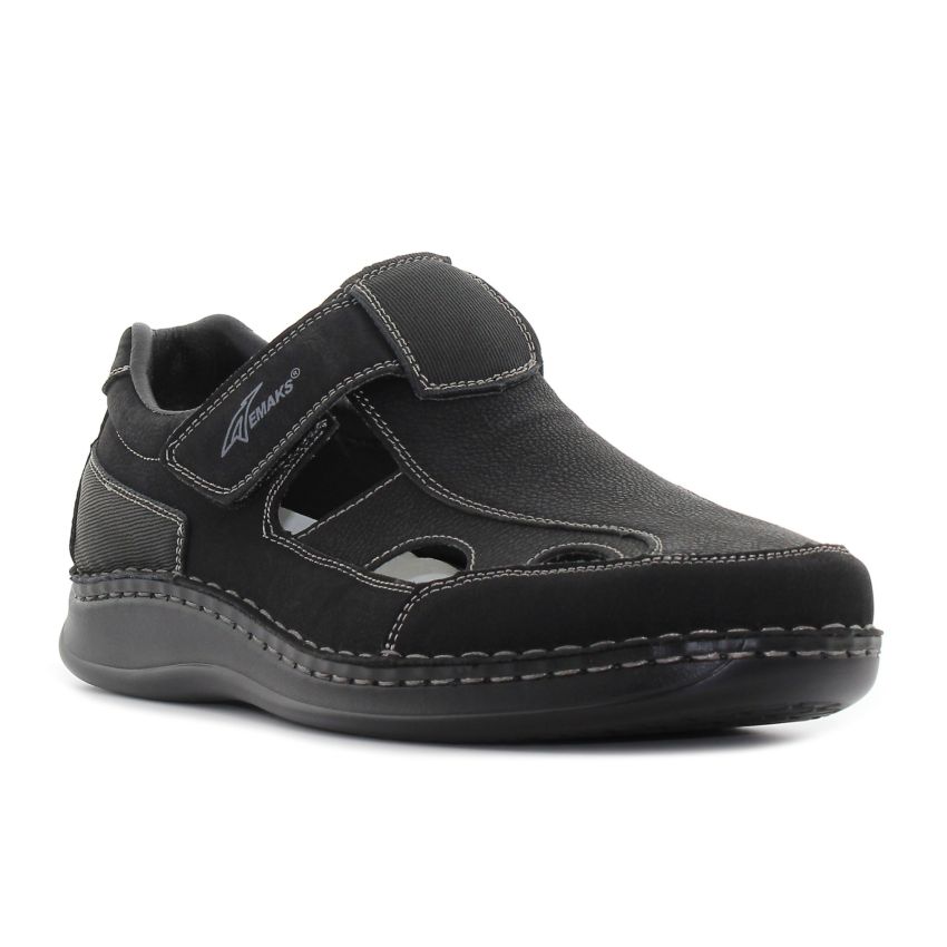 Emaks - SA fekete férfi szandál